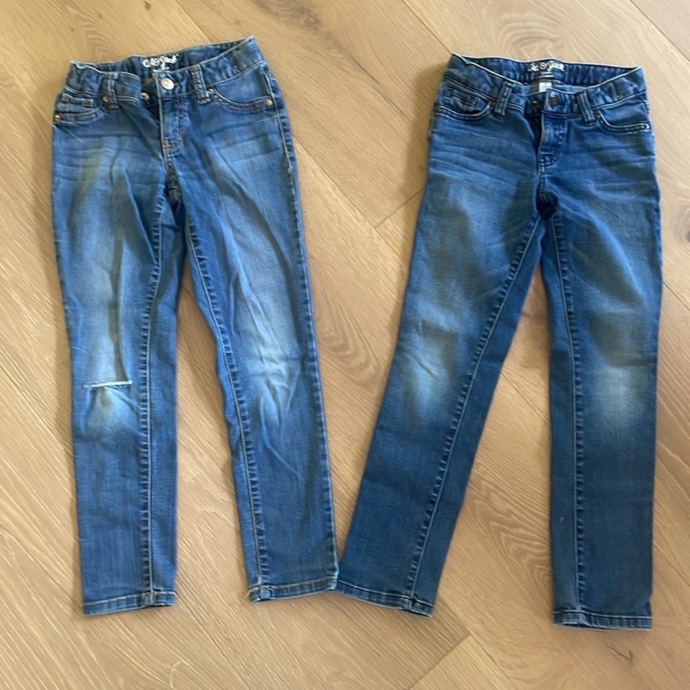Cat & Jack like new girls jeans size 8 - purchase is for both